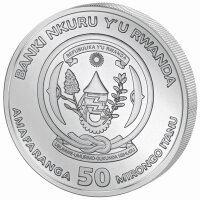 Ruanda Lunar 2023 Jahr des Hasen 1 oz Silber | Polierte Platte