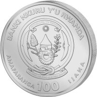 Ruanda Lunar 2023 Jahr des Hasen 1 oz Platin