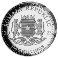 Somalia Elefant 2023 1 oz Silber - PP High Relief