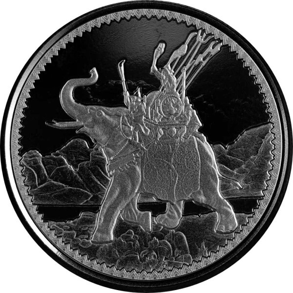 Gibraltar Kriegselefant | War Elephant 1. Ausgabe 2022 1 oz Silber
