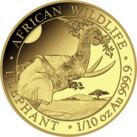 Somalia Elefant 2023 1/10 oz Gold