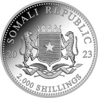Somalia Elefant 2023 1000 Gramm Silber
