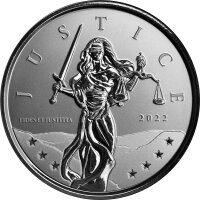 Gibraltar Lady Justice - Justitia 2022 1 oz Silber