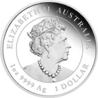 Australien Lunar III 2023 Jahr des Hasen 1 oz Silber | Polierte Platte