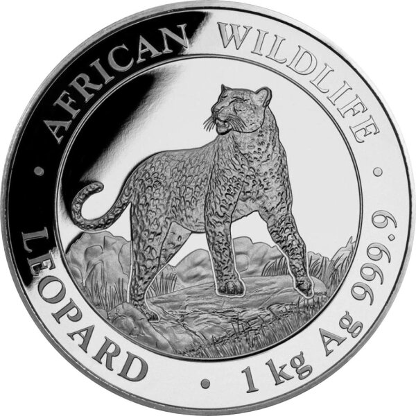 Somalia Leopard 2022 1000 Gramm Silber
