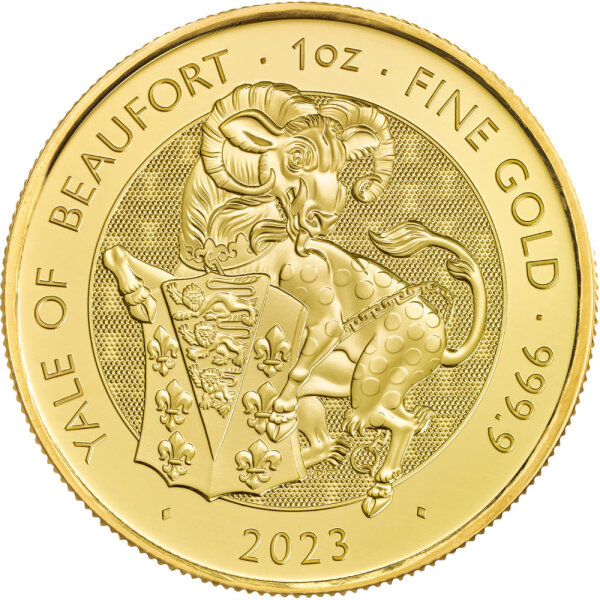 UK Tudor Beasts 2. Ausgabe 2023 Yale 1 oz Gold