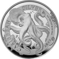 Barbados Octopus 2. Ausgabe 2022 1 oz Silber
