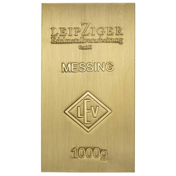 1000 Gramm Messingbarren
