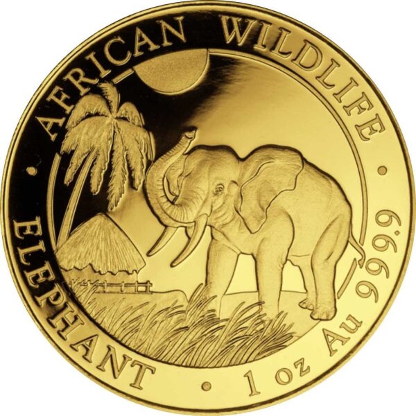 Somalia Elefant 2017 1 oz Gold