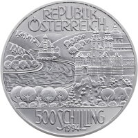 Österreich 500 Schilling 1994 Flussregion - Polierte Platte - Silber