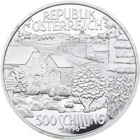 Österreich 500 Schilling 1996 Mühlviertel - Polierte Platte - Silber