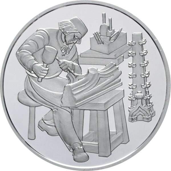 Österreich 500 Schilling 1997 Steinmetz - Polierte Platte - Silber