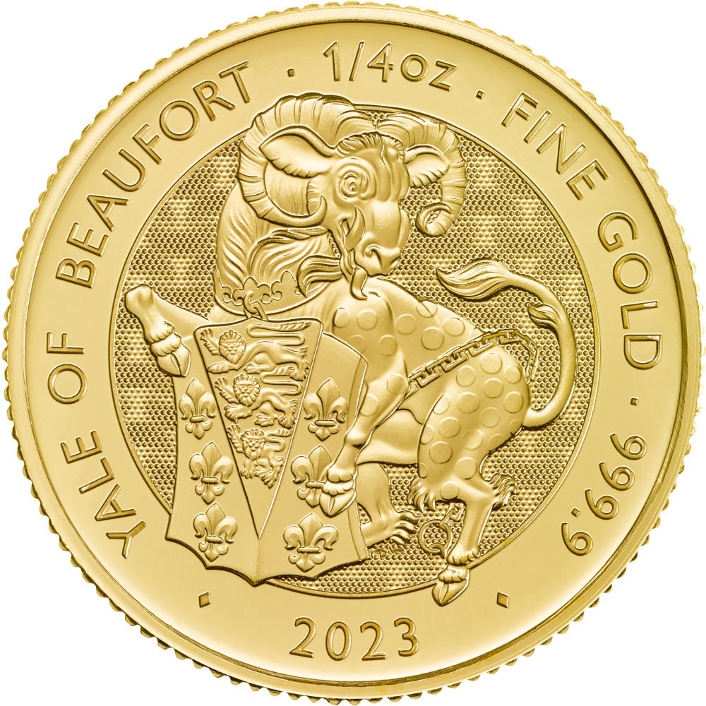 UK Tudor Beasts 2. Ausgabe 2023 Yale 1/4 oz Gold