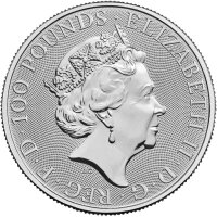 UK Tudor Beasts 2. Ausgabe 2023 Yale 1 oz Platin