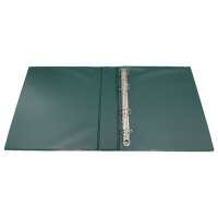 Münzalbum NEPTUN - wattierter Ringbinder in Lederoptik - Rot