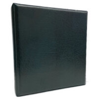 Münzalbum NUMMUS COLLECTIO - wattierter Ringbinder in Lederoptik - Grün