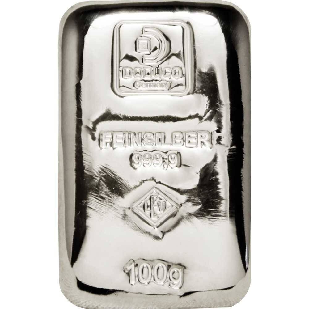 BeKo Edelmetalle 100 Gramm Silberbarren 999 Feinsilber (gegossen) Totenkopf | BeKo Edelmetalle