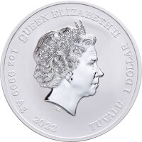 Tuvalu Olympische Götter 6. Ausgabe Aphrodite 2022 1 oz Silber