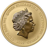 Tuvalu Olympische Götter 6. Ausgabe Aphrodite 2022 1 oz Gold
