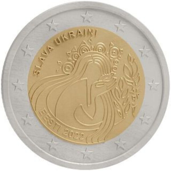Estland 2 Euro 2022 "Ukraine und Freiheit"