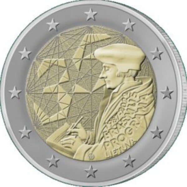 Litauen 2 Euro 2022 "35 Jahre Erasmus-Programm"