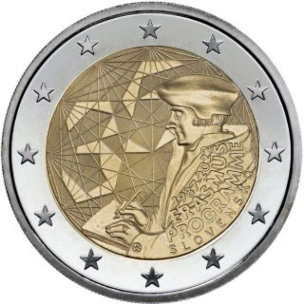 Slowakei 2 Euro 2022 "35 Jahre Erasmus-Programm"