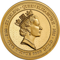 Saint Helena The Queens Virtues 2. Ausgabe Truth 2022 1 oz Gold