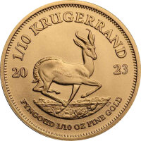Südafrika Krügerrand 2023 1/10 oz Gold