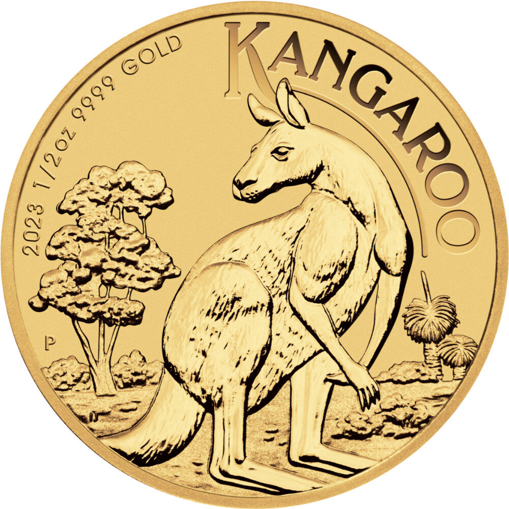 Australien Känguru 2023 1/2 oz Gold