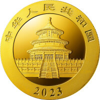 China Panda 2023 8 Gramm Gold - Original-Folie