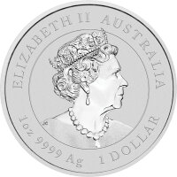 Australien Lunar III 2023 Jahr des Hasen 1 oz Silber | Teilvergoldet