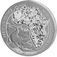 Ruanda African Ounce 2023 Nilkrokodil 1 oz Platin