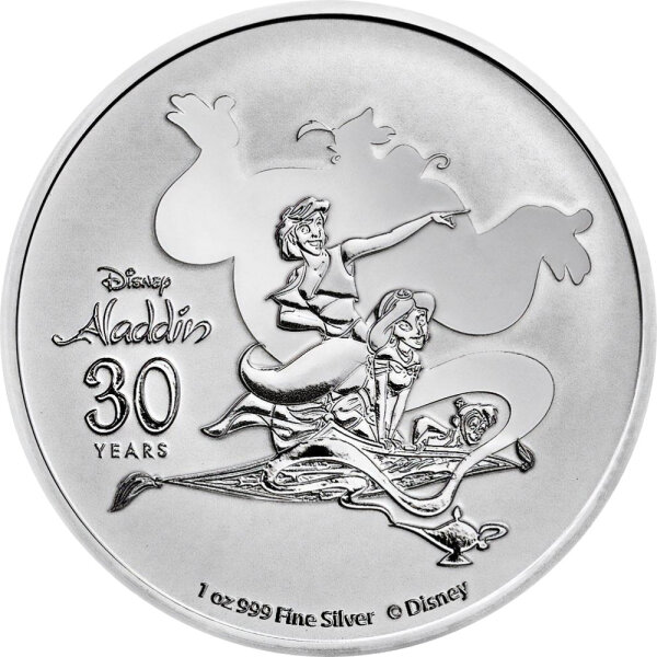 Niue Disney 2022 Aladdin - 30. Jubiläum 1 oz Silber