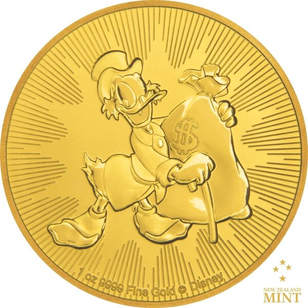 Niue Disney 2018 - Scrooge McDuck "Dagobert Duck" - 1 oz Gold