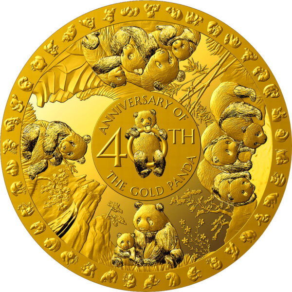 Solomon Islands The Gold Panda - 40. Jubiläum 2022 40 Gramm Gold