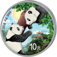 China Panda 2023 30 Gramm Silber - Day and Night