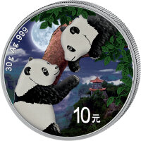 China Panda 2023 30 Gramm Silber - Day and Night
