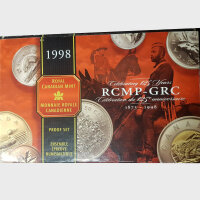 Kanada Kursmünzensatz 1998 "125 Jahre RCMP - GRC" - Polierte Platte
