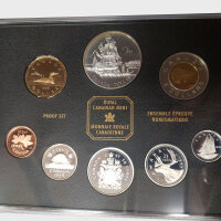 Kanada Kursmünzensatz 1999 "225 Jahre Entdeckung der Queen Charlotte Inseln" - Polierte Platte