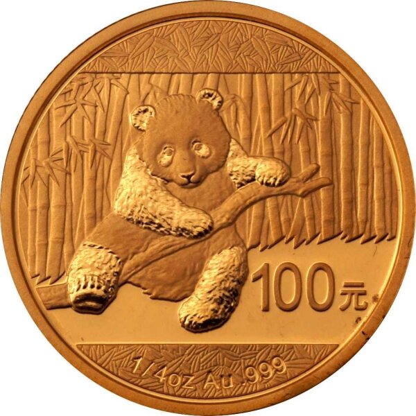 China Panda 2014 1/4 oz Gold