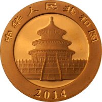 China Panda 2014 1/4 oz Gold