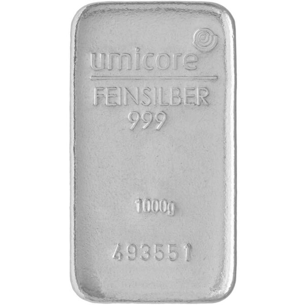 1000 Gramm Silberbarren verschiedene Hersteller 2. Wahl