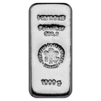 1000 Gramm Silberbarren verschiedene Hersteller 2. Wahl