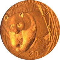 China Panda 2001 1/20 oz Gold