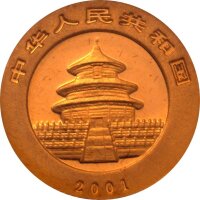 China Panda 2001 1/20 oz Gold
