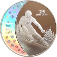 Kanada 25 Dollars 2007 Olympiade Fahnenträger
