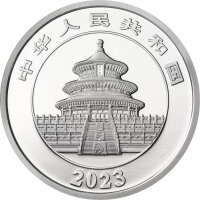 China Panda 2023 3 Gramm Platin | Polierte Platte