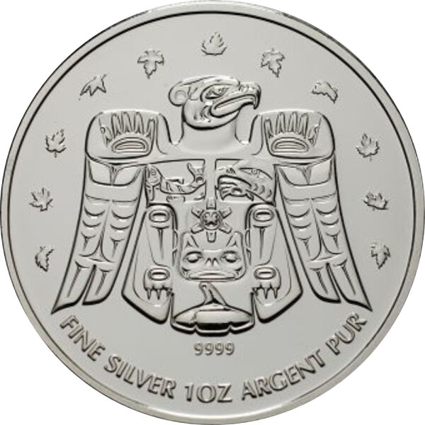 Kanada 5 Dollars Olympiade Vancouver Donnervogel 2009
