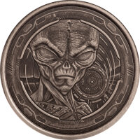 Ghana Alien 2022 1 oz Silber | Antik Finish