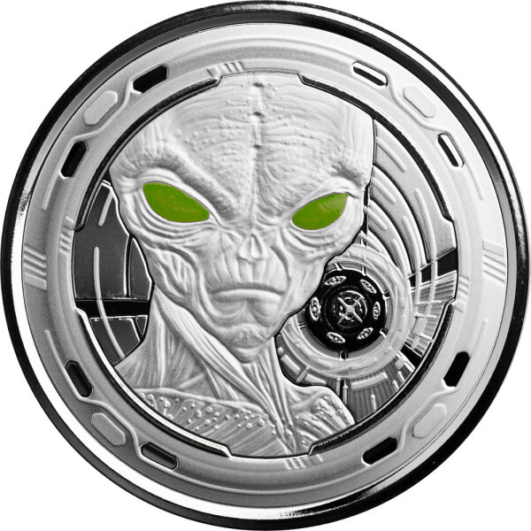 Ghana Alien 2022 1 oz Silber I Coloriert